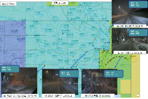図：気象・大雪災害時の路面状態判定システムの要素技術開発